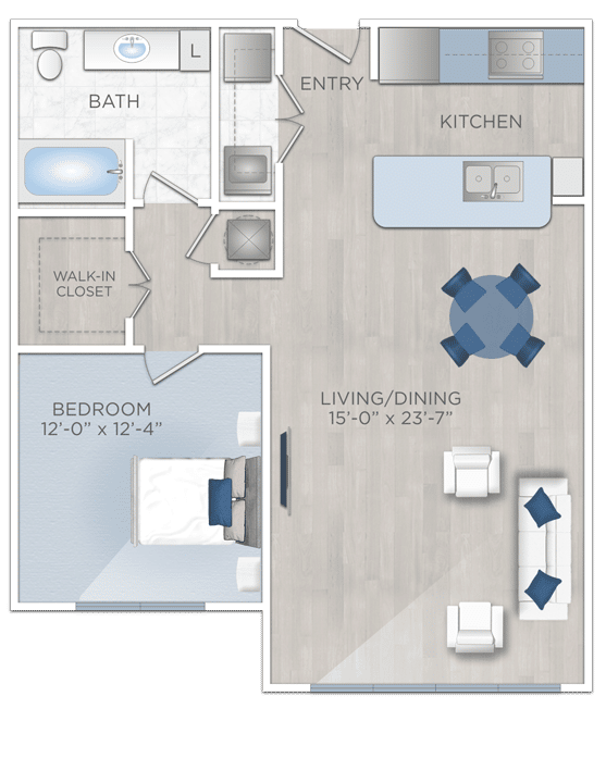 One bedroom apartments