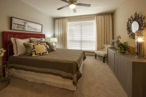 Two Bedroom Apartments in Sugar Land, Texas - Model Bedroom with Large Window